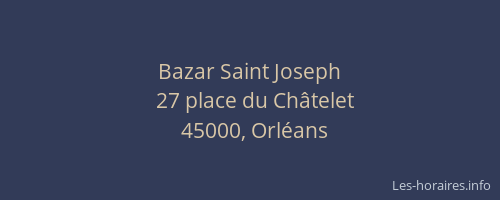 Bazar Saint Joseph