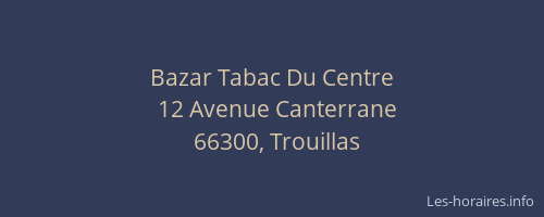 Bazar Tabac Du Centre