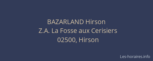 BAZARLAND Hirson