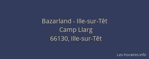 Bazarland - Ille-sur-Têt