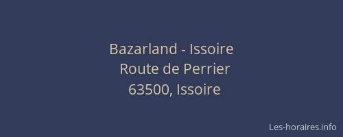 Bazarland - Issoire