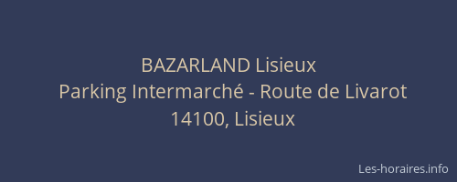 BAZARLAND Lisieux