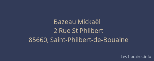 Bazeau Mickaël