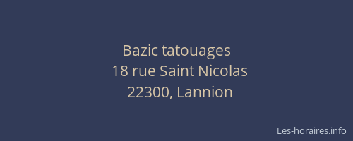 Bazic tatouages