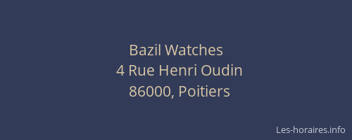 Bazil Watches