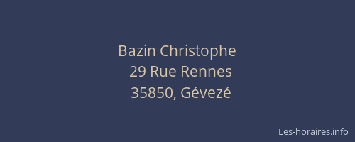 Bazin Christophe