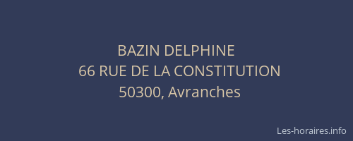 BAZIN DELPHINE