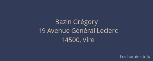 Bazin Grégory