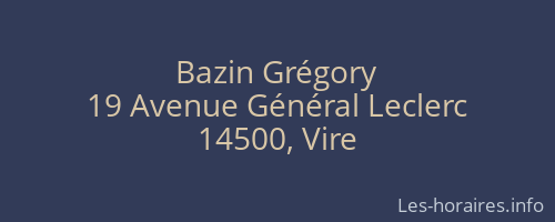 Bazin Grégory
