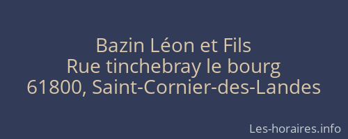 Bazin Léon et Fils