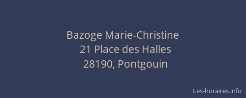 Bazoge Marie-Christine