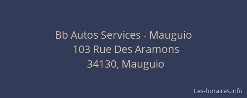 Bb Autos Services - Mauguio