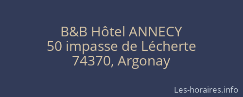 B&B Hôtel ANNECY