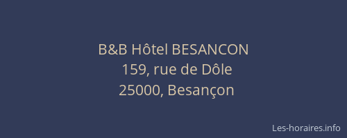 B&B Hôtel BESANCON