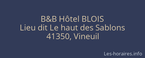 B&B Hôtel BLOIS