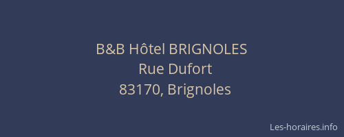B&B Hôtel BRIGNOLES