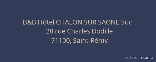 B&B Hôtel CHALON SUR SAONE Sud