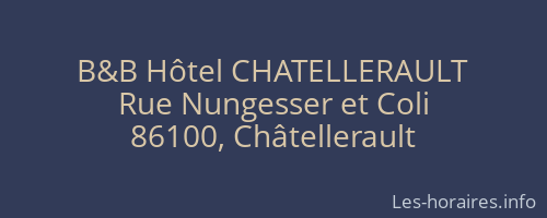 B&B Hôtel CHATELLERAULT