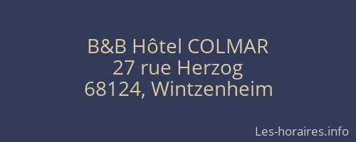 B&B Hôtel COLMAR
