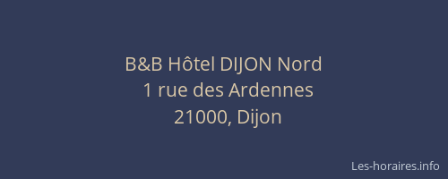 B&B Hôtel DIJON Nord