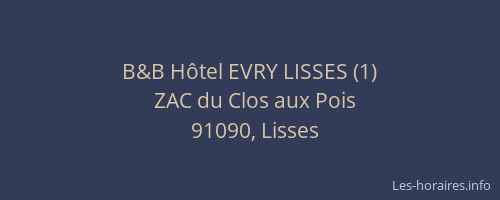B&B Hôtel EVRY LISSES (1)