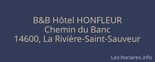 B&B Hôtel HONFLEUR