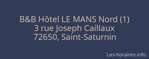 B&B Hôtel LE MANS Nord (1)