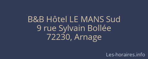 B&B Hôtel LE MANS Sud
