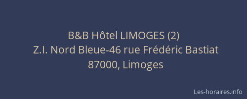 B&B Hôtel LIMOGES (2)