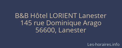 B&B Hôtel LORIENT Lanester