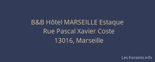 B&B Hôtel MARSEILLE Estaque