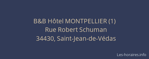 B&B Hôtel MONTPELLIER (1)