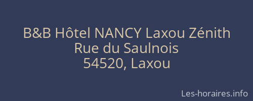 B&B Hôtel NANCY Laxou Zénith