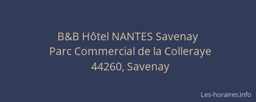 B&B Hôtel NANTES Savenay