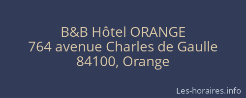 B&B Hôtel ORANGE