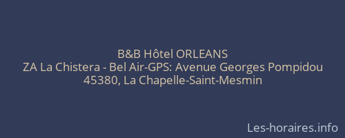 B&B Hôtel ORLEANS