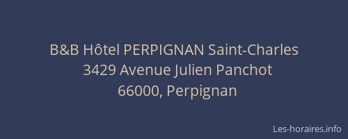 B&B Hôtel PERPIGNAN Saint-Charles