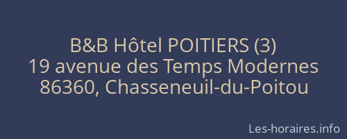 B&B Hôtel POITIERS (3)