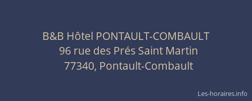 B&B Hôtel PONTAULT-COMBAULT