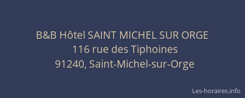 B&B Hôtel SAINT MICHEL SUR ORGE