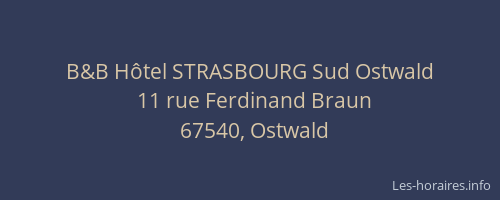 B&B Hôtel STRASBOURG Sud Ostwald