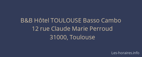B&B Hôtel TOULOUSE Basso Cambo