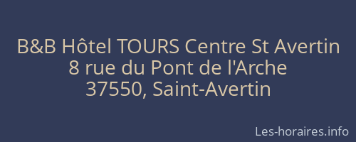 B&B Hôtel TOURS Centre St Avertin