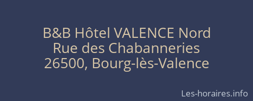 B&B Hôtel VALENCE Nord