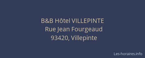 B&B Hôtel VILLEPINTE