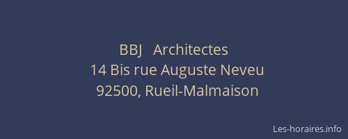BBJ   Architectes