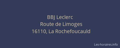 BBJ Leclerc
