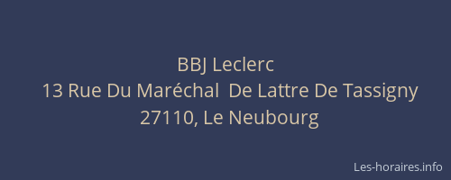 BBJ Leclerc