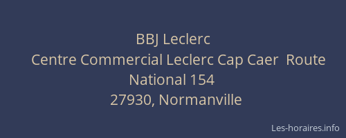 BBJ Leclerc