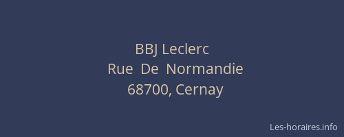 BBJ Leclerc